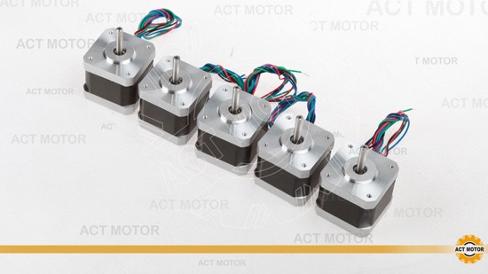 5pcs Act Nema17 Stepper Motor 17hs4417