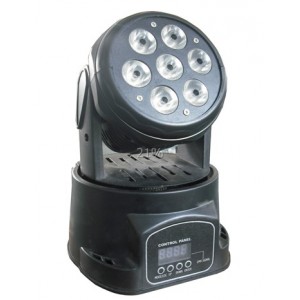 7 12w Led Moving Head Light Mini Stage Dm 004