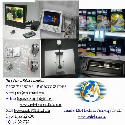 7 Inch Usb Easy Update Advertising Monitors Digital Signage