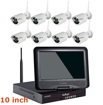 8ch Wifi 10inch Real Plug And Play Lcd Nvr Kit