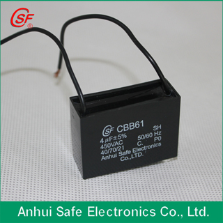 Ac Motor Capacitor Cbb61 For Electri Fan Use