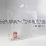 Advertise Bag Cheap Giveaway Plastic Hand Logo Promotion Vinyl Gift With Clear Ad