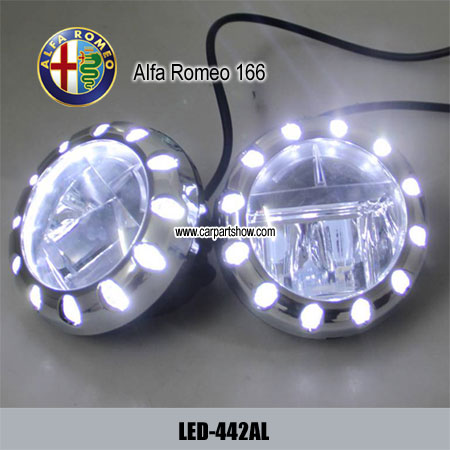 Alfa Romeo 166 Front Fog Lamp Assembly Led Daytime Running Lights Projector Drl 442al