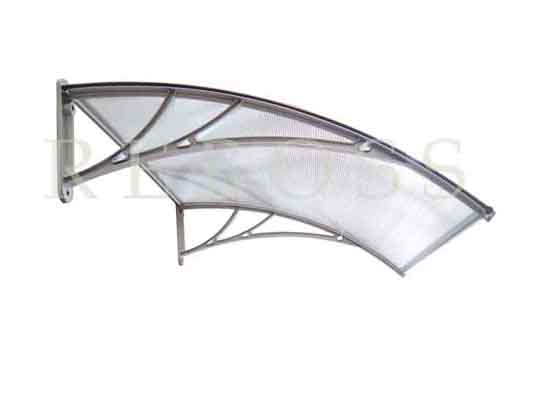 Aluminium Awning Fluted Polycarbonate M1200a S