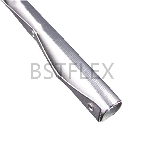 Aluminized Fiberglass Sleeve With Snaps