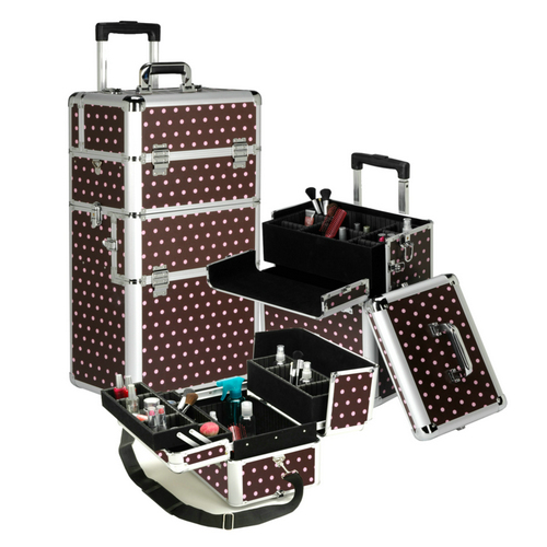 Aluminum Rolling Makeup Case Hb315