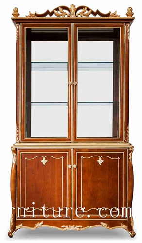 Antique China Cabinet American Craftsman Wooden Fj 138