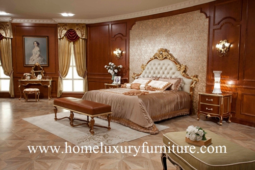 Bed Neo Classical Bedroom Sets Antique Furniture Kingbed Solid Wood Fb 138