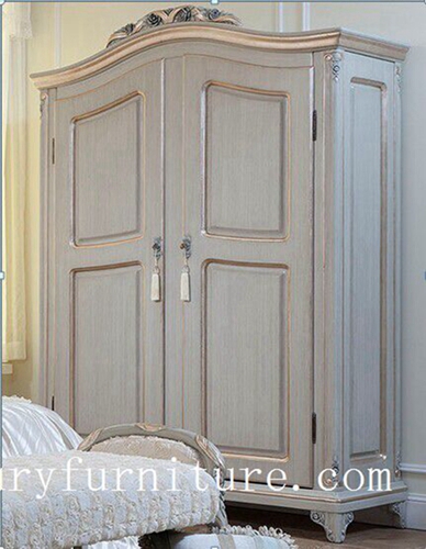 Bedroom Wardrobe 2 Door Armoire French Solid Wood Armoires