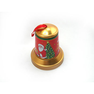 Bell Shaped Tin Box For Sweet Candy Packaging Christmas Gift Customized Sets Department