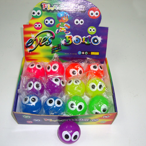 Big Eyes Bounce Ball Tpr Light Up Bouncing