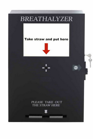 Bill Operated Vending Breathalyzer With Lcd Tv