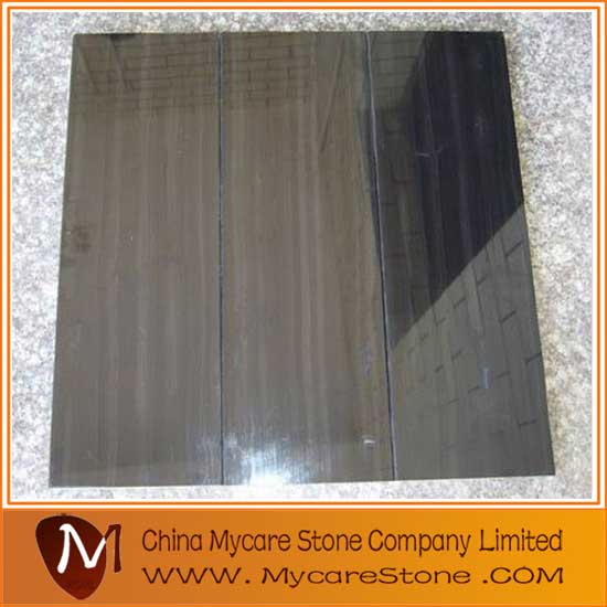 Black Wooden Grainy Marble Tiles