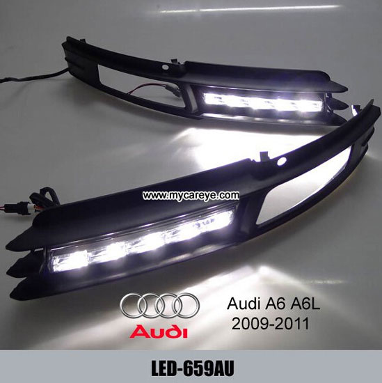 Bright White Led Drl Daytime Fog Light Run Signal Lamp For Audi A6 A6l