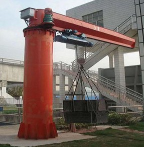 Bzd Model Column Swing Lever Crane With Electric Hoist Jib Bz