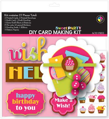 Cardmaking Kit Scrapbook Printing Paper Sticker Embellishment