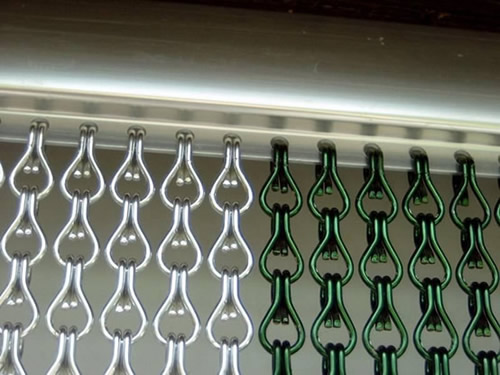 Chainmail Curtain With Rings For Straight Curved And Round Curtains