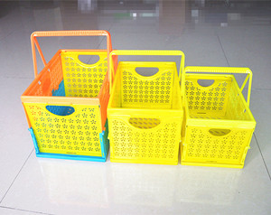 China Plastic Folding Basket Wholesale Size H19cm