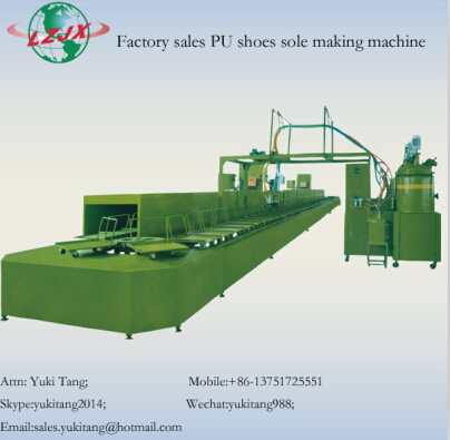 China Pu Shoe Sole Pouring Machine With Productions Line