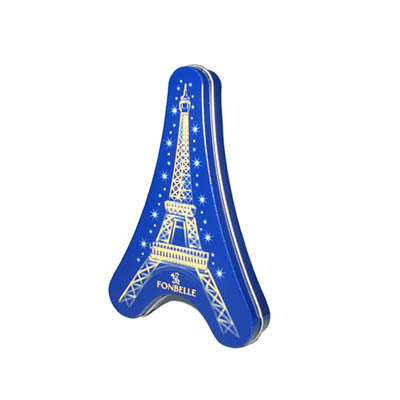 Chocolate Tin Box Mint Case Special Shape Eiffel Tower Irregular