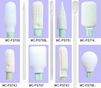 Cleanroom Foam Head Swab Sticks And Fabric