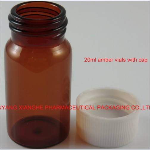 Clear Tubular Vial With Plastic Cap