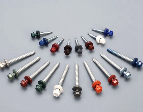 Colored Self Drilling Roofing Screws With Washers