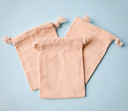 Cotton Muslin Drawstring Bags