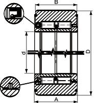 Counter Rollers For Metal Flattening Machines Two Row Cylindrical Roller Bearings