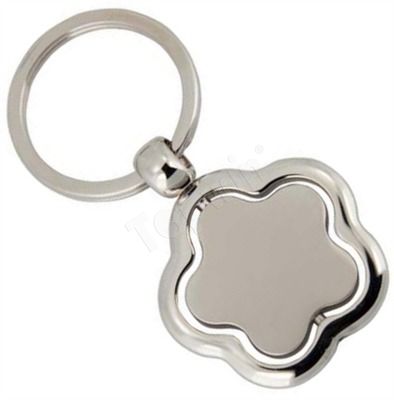 Customized Metal Keychain Flower Shape