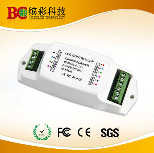 Dc12v 24v 5ax3 Channels Led 0 10v Dimming Driver