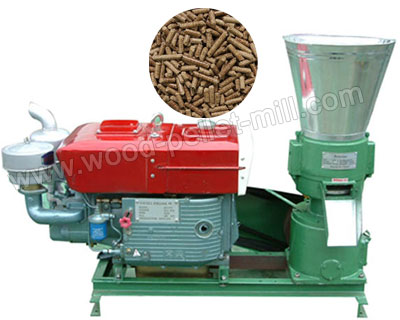 Diesel Flat Die Wood Pellet Mill