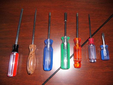 Different Color Acetate Screwdriver Set