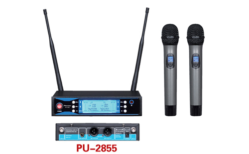 Double Channel Professional Uhf Wireless Microphone