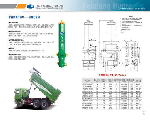 Dump Truck Telescopic Hydraulic Cylinder