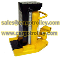 Economy Hydraulic Toe Jacks Application