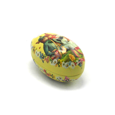 Egg Shaped Metal Box For Easter Candle Or Gift European Leadtime Considerate