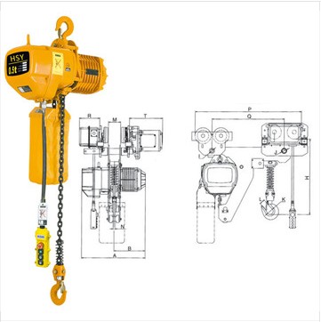 Electric Hoist Hsy With Chain Bag