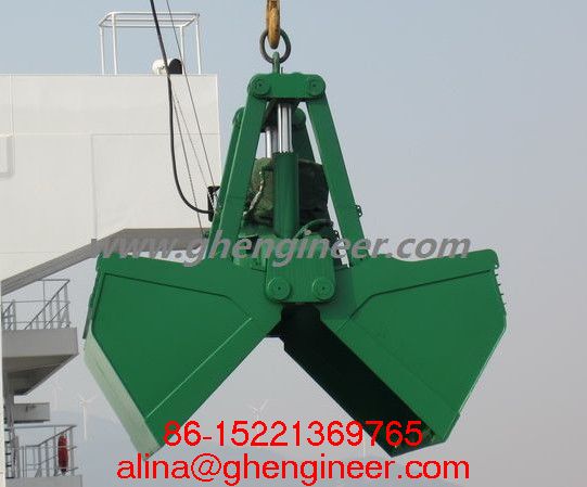 Electro Hydraulic Clamshell Grab For Marine Crane Environment Fine Maintenance