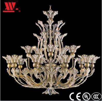 Elegant Brass Flower Chandelier