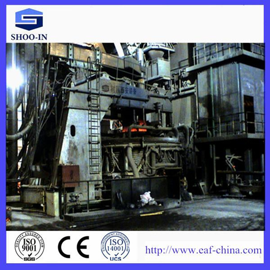 Energy Saving Vertical And Continuous Charging Scrap Preheating Electric Arc Furnace