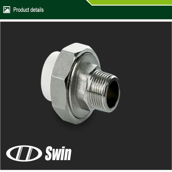 Factory Direct Sales Ppr Male Thread Union With Green White Gray Colors