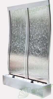 Factory Directly Sale S Shape Water Fountain In Stainless Steel For Indoor Outdoor Decoration