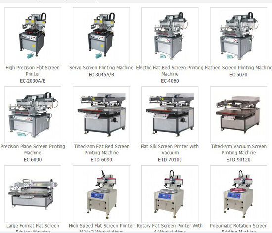 Flat Bed Screen Printing Machine