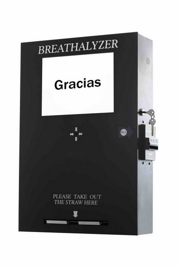 For Brazil Bill Vending Breathalyzer With Lcd Tv 65288 Fuel Cell Sensor 65289