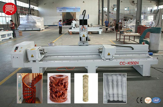 Four Axis Rotary Cnc Router For Cylinder Wood Cc K5024