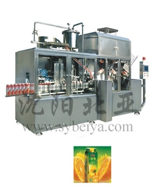 Fresh Juice Flavoured Gable Top Slice Carton Filling Machine Bw 2500b