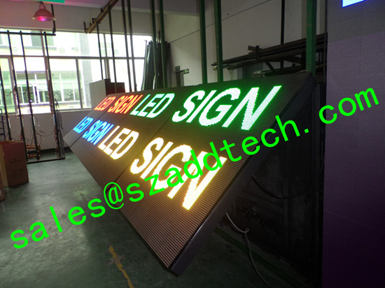 Front Open Door Led Display Sign For Usa Market