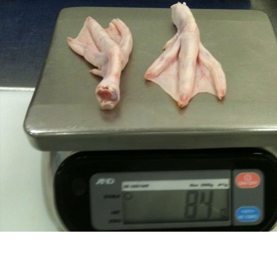 Frozen Duck Feet Grade A