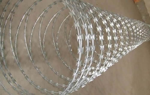 Galvanized Razor Wire Upgrading Security Level